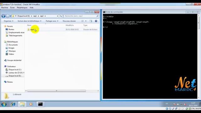 Principales Commandes de MS DOS Partie2 #darija смотреть онлайн