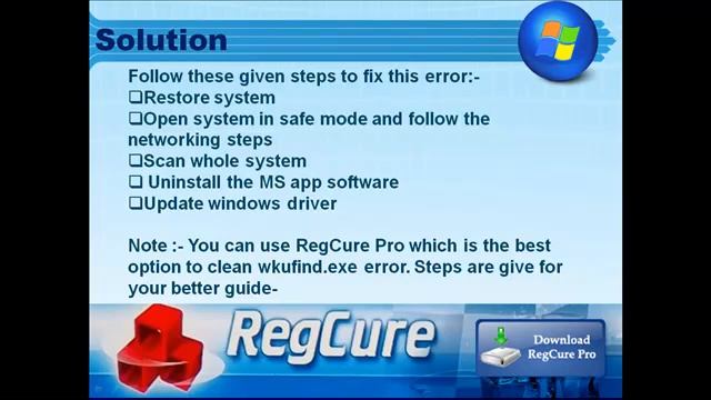 Solve your windows wkufind.exe error manually смотреть онлайн