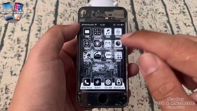 iPhone 4s Trong Suốt Dùng Cử Chỉ Vuốt Như iPhone X | Các Tweak Hay Trên iOS 6 смотреть онлайн