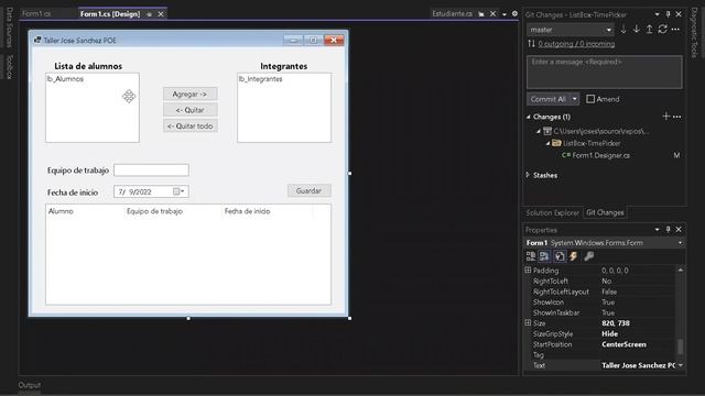 Taller ListBox y DateTimePicker C# смотреть онлайн