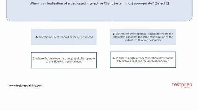 Blue Prism ATA02-Designing a Blue Prism (Version 6.0) -Technical Architect: Practice Questions смотреть онлайн