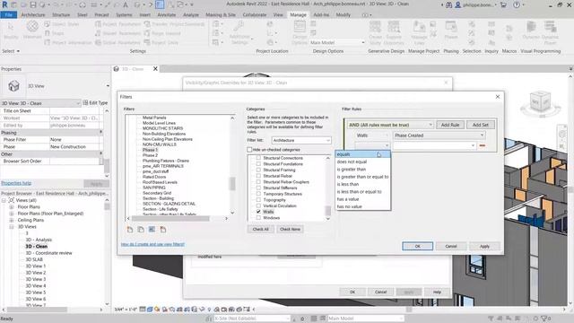 Revit 2022 Phase Parameters in View Filters #Autodesk #Revit 2022 смотреть онлайн