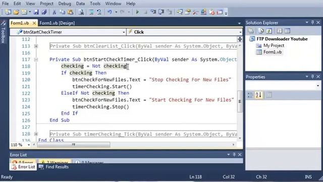 Visual Basic Tutorial 187 FTP Downloader Part 10 Checking Timer And Notifica смотреть онлайн