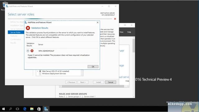 Attempting to create a nested hyperV server in 2016 смотреть онлайн