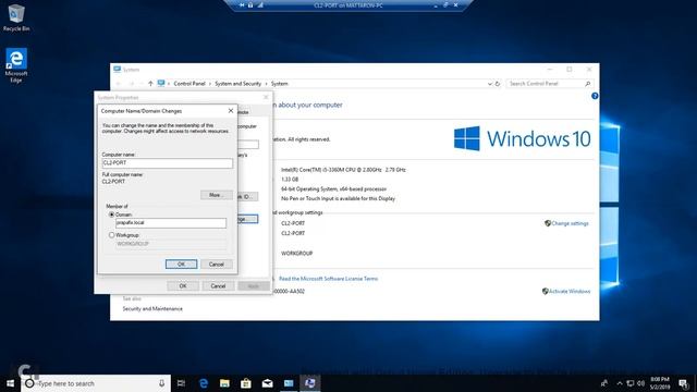 Join a Domain Windows Server 2019 смотреть онлайн