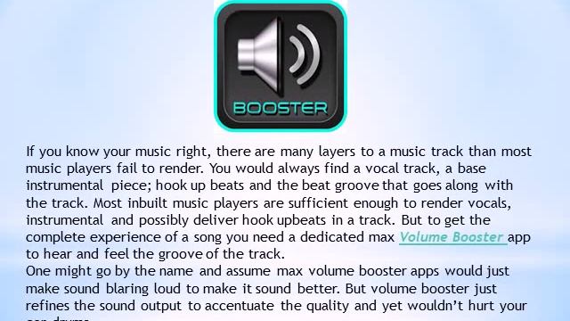 Reasons Why You Need A Max Volume Booster For The Best Music Experience On The Go! смотреть онлайн