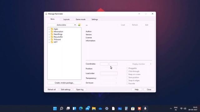 Rainmeter Customize window 11 For Gamers Look Amazing Desktop Screen | with neon edge light смотреть онлайн