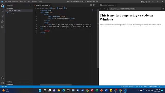 Install and use Vs code on Windows for Web Dev смотреть онлайн