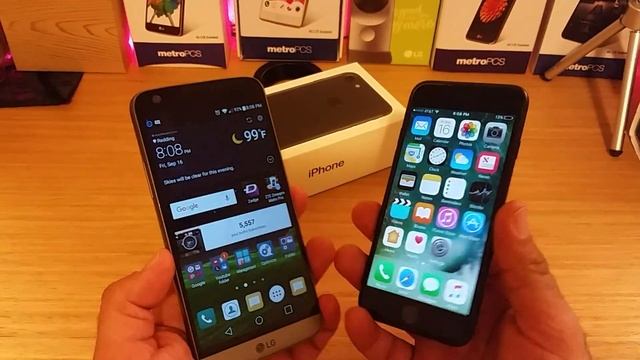 iPhone 7 vs LG G5 Android finger print sensor vs Apple Touch ID Comparison смотреть онлайн