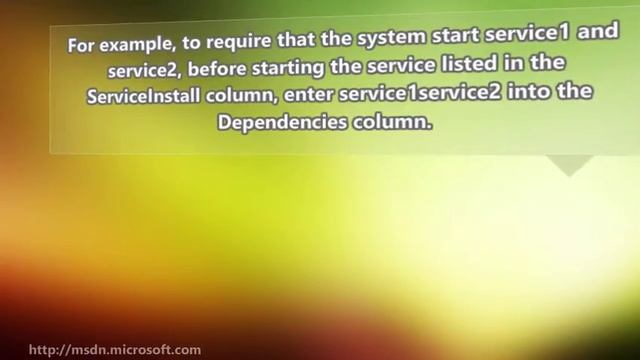ServiceInstall Table смотреть онлайн