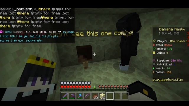 I SURVIVED IN APPLE MC BANANA REALM SEASON 2 || APPLE MC SERVER смотреть онлайн