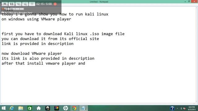 How To Run Kali Linux On Windows Using VMware Player