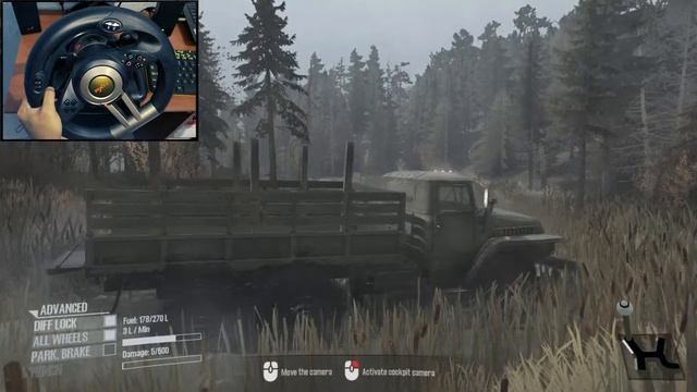 A Very Muddy Track Through Woodland - Spintires Mudrunner | PXN V3 Pro Gameplay смотреть онлайн