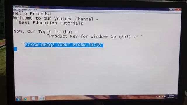 100℅ Working product key for windows Xp Sp3 operating system os, Activate your pc today, suraj sing смотреть онлайн