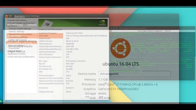 nVidea GTX 1050 Technichal specifications смотреть онлайн