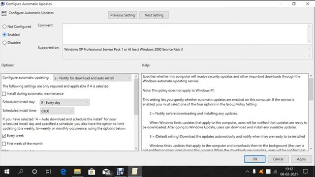 Disable Automatic Updates in Windows 10 using Group Policy Editor смотреть онлайн