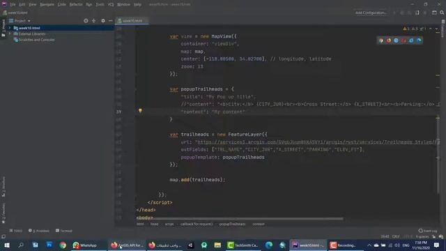 Web GIS Week 10-1 Adding Popup windows смотреть онлайн