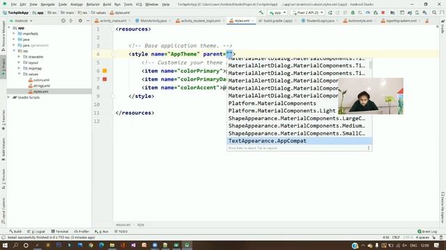 Material design | Frame layout | Login page designing in Android with Linear and Relative layout смотреть онлайн