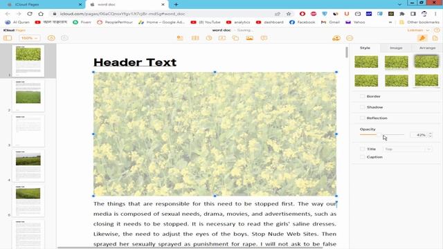 how to reduce image opacity in apple pages for iCloud смотреть онлайн