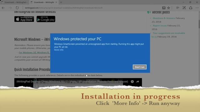 iWritingPad desktop client for Windows 10 смотреть онлайн