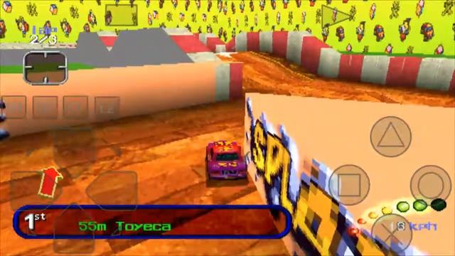 Re-Volt - Epsxe android - Gameplay (User track) смотреть онлайн