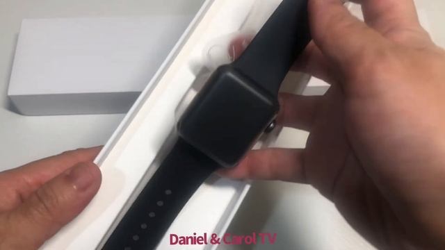 Unboxing: Apple Watch Series 3 38mm Space Gray Aluminum Case With Black Sport Band | Christmas 2021