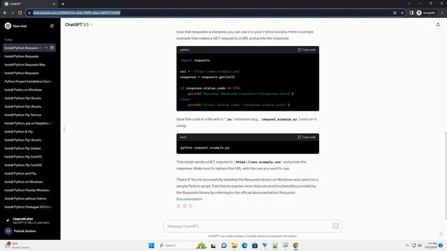 install python requests windows смотреть онлайн