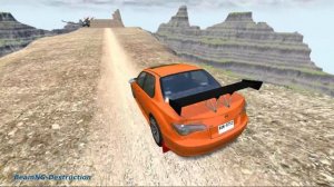 Beamng drive - Throwing Cars At The Hummer Limousine Jet | BeamNG-Destruction