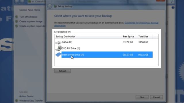 How to back up your files computer in Windows 7 смотреть онлайн