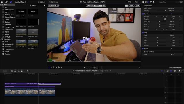 EASY Face & Object Tracking in Final Cut Pro X (10.6 Update) смотреть онлайн