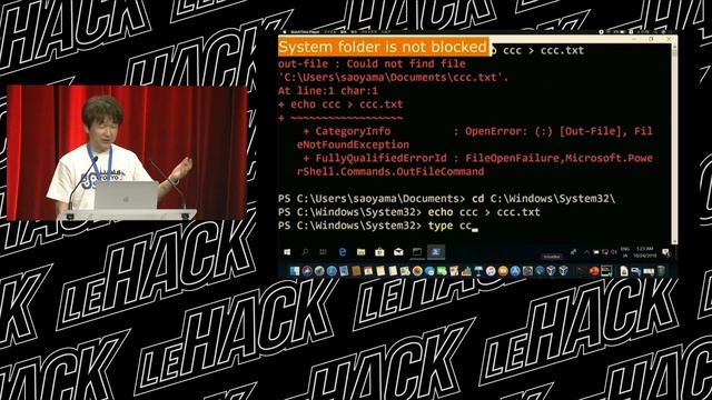 Le HACK 2019 - An inconvenient truth Evading ransomware protection in Windows 10 - Soya Aoyama смотреть онлайн