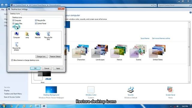How to restore desktop icons in windows || windows ||vista/7/8/8.1/10/11|| amtech || смотреть онлайн