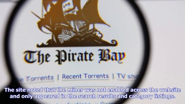 Breaking News | The pirate bay caught hijacking your cpu to secretly mine cryptocurrencies смотреть онлайн