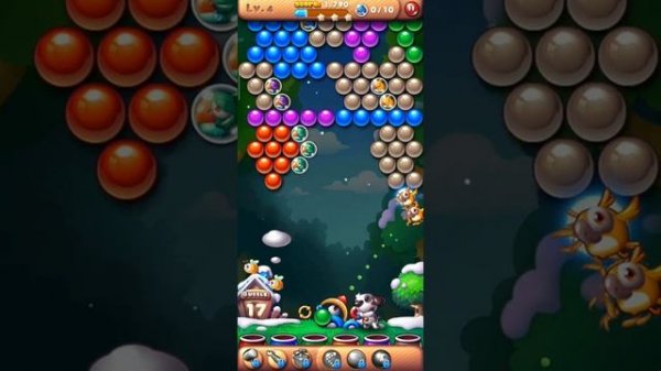 Bubble Bird Rescue (by Ezjoy) - free offline bubble shooter game for Android and iOS - gameplay.