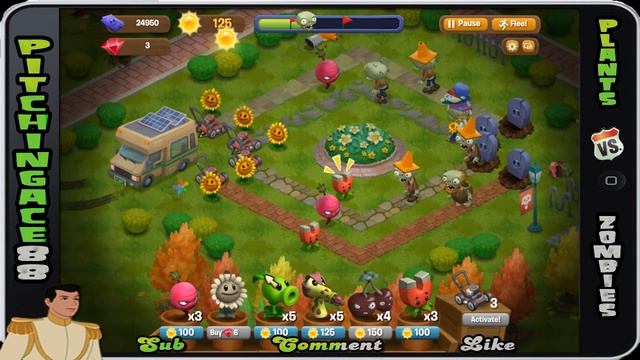 Plants v Zombies Adventures - U of Z 4/5 (Facebook, iPhone, Android) смотреть онлайн