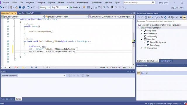 Ejemplo1 windows form смотреть онлайн