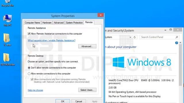 Deactivate all Windows Remote Assistance Connections. (Note: Close all windows). смотреть онлайн