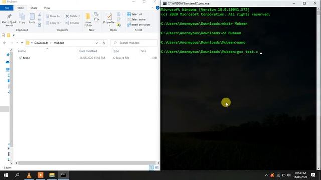C simple program in windows cmd смотреть онлайн