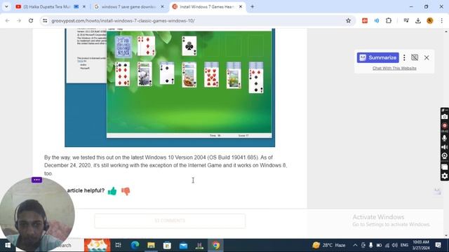 How To Download Windows 7 Games for Windows 10 and 8 смотреть онлайн
