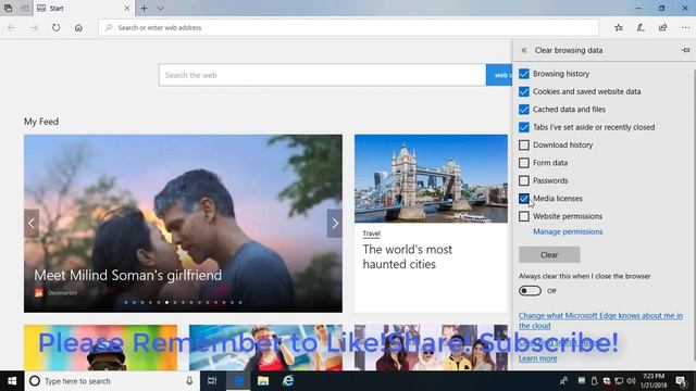 How to Clear Browsing Data in Microsoft Edge in Windows 10 (Tutorial) смотреть онлайн