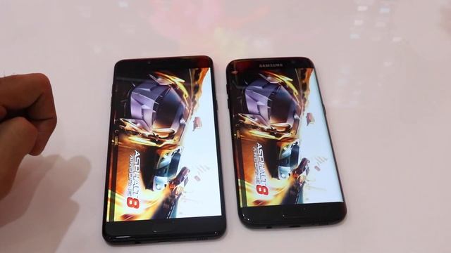 S7 edge Black Pearl Vs C9 Pro Speed Test смотреть онлайн