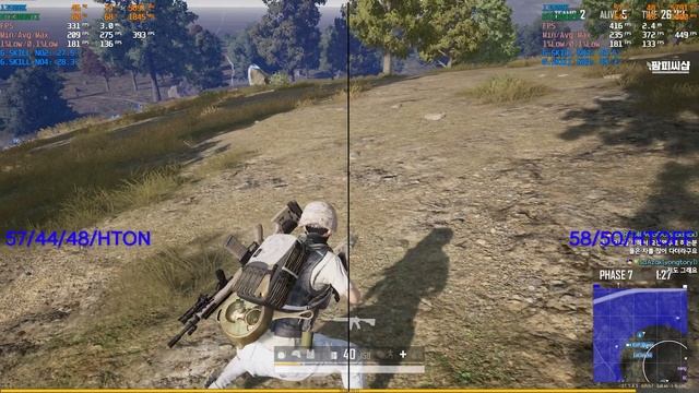 PUBG E CORE , Hyper-Threading ON/OFF FPS TEST смотреть онлайн