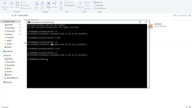 How to reduce ChkDsk countdown time in Windows 10 смотреть онлайн