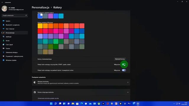 Jak zmienić kolor START oraz Paska Zadań - Windows 11 смотреть онлайн