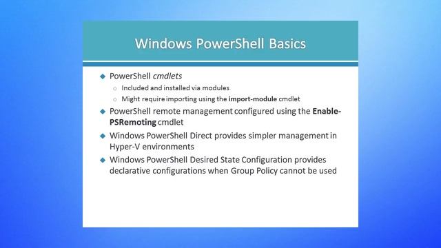 014 Windows PowerShell Basics смотреть онлайн