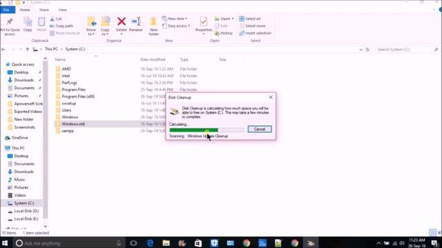 How to delete windows old folder in windows 10 YouTube смотреть онлайн