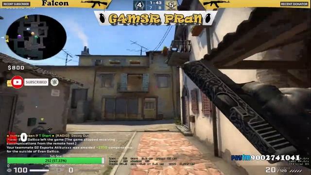 🔥G4M3R PRaN🔥CS:GO Chill Live Stream India🎊Giveaway on 500sub🎊 смотреть онлайн