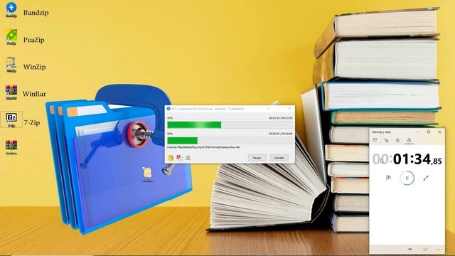 Cual es el mejor compresor de archivos 2020. 7-zip, winrar, winzip, peazip o bandizip. 4 PRUEBAS!! смотреть онлайн