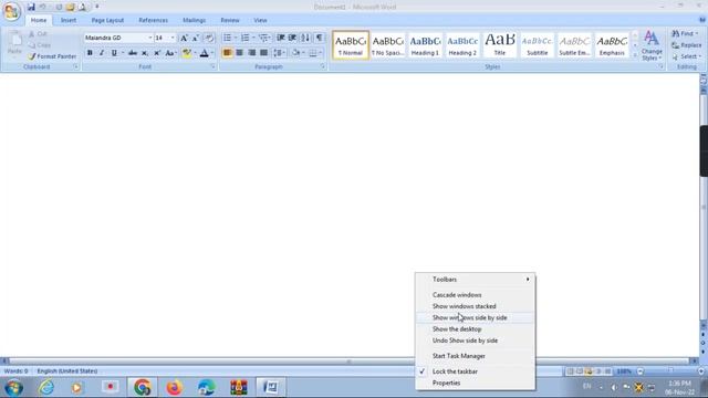 How to open 2 tasks at a time using taskbar in Windows 7 смотреть онлайн