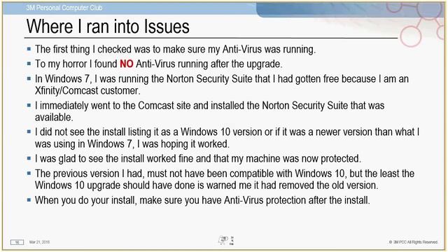 PCC Meeting March 21, 2016 - Windows 10 смотреть онлайн